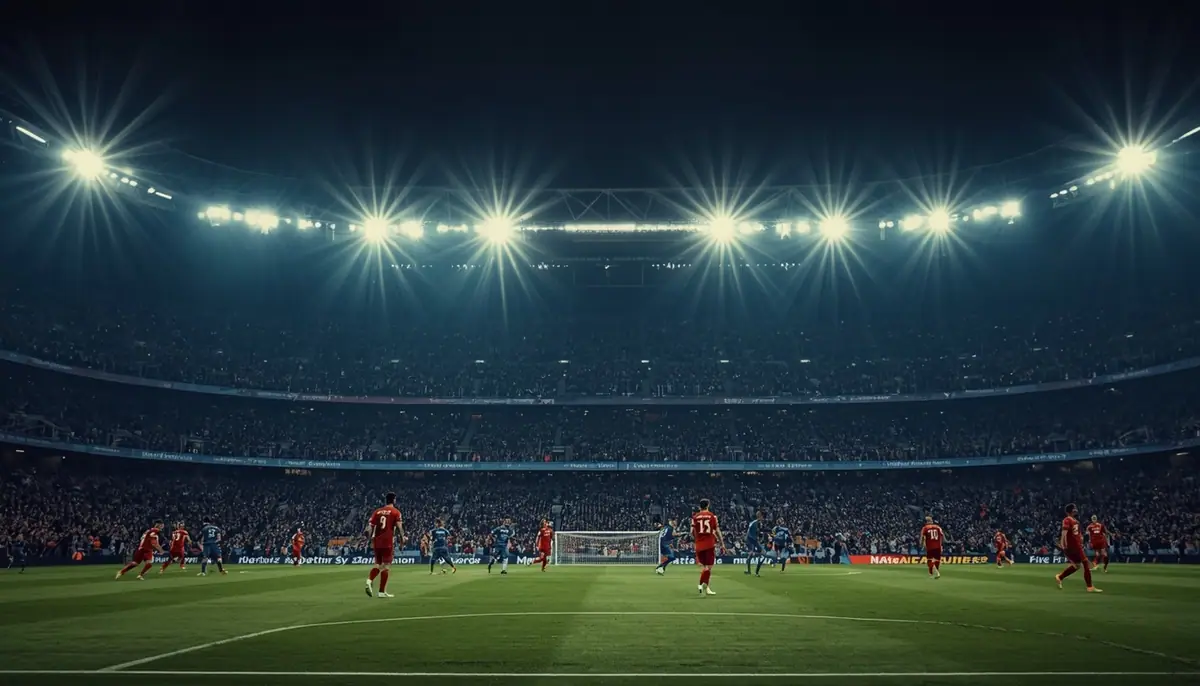 Live Premier League Football 4K Packed Stadium